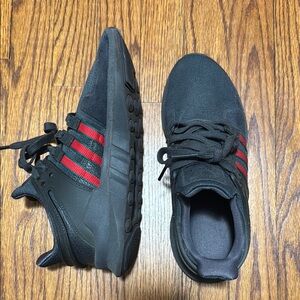Adidas Men's Black and Red Sneakers